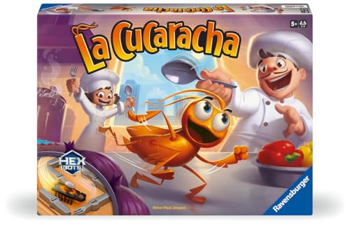 Ravensburger - La Cucaracha Gioco in Scatola | Gioco Bambini 5 Anni o Più | Giochi da Tavolo 2-4 Giocatori | Regalo Bambina 5 Anni | Gioco da Tavola con HexBug Nano | Regalo Natale