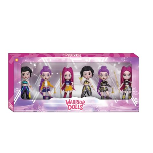 Bambole Guerriere - Rumi - Mira - Zoey - Set di 6 - Cacciatori Di Demoni | Action Figure Ispirate alle Pop Star Coreane Fan e Collezionisti -