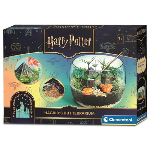 Clementoni Harry Potter-Terrarium, Set per ricreare l'ambientazione della capanna di Hagrid-Gioco educativo e scientifico Bambini 7 Anni-Made in Italy, Multicolore, 19248
