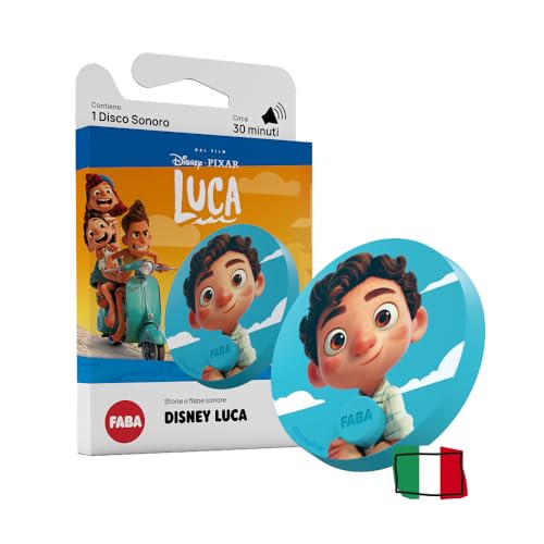 FABA Disco Sonoro Disney – Luca - Storie e fiabe sonore per bambini e bambine 5-10 anni - Ascoltabile con il Raccontastorie e FABA+, gioco educativo versione italiana