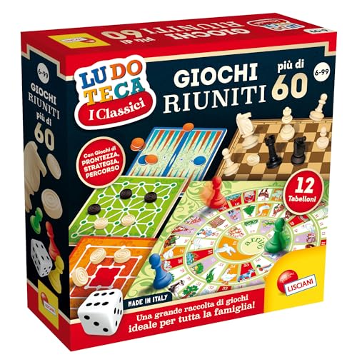 Liscianigiochi Ludoteca Giochi Riuniti 57023 Più di 60, 6 anni +