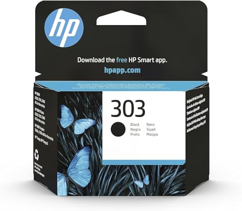 HP 303 Nero, T6N02AE, Cartuccia Originale, Compatibile con Stampanti Tango e Tango X e Envy 6220, 6230, 6232, 6234, 7130, 7134 e 7830