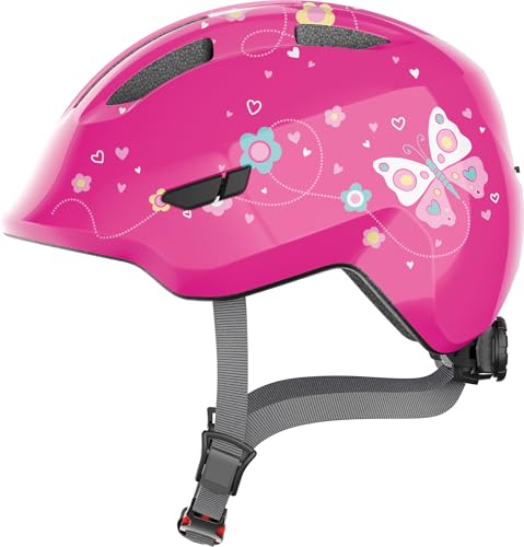 ABUS Casco per bambini Smiley 3.0 - casco da bici con calzata bassa, design a misura di bambino e spazio per il codino - per ragazze e ragazzi