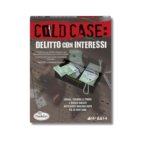 ThinkFun - Cold Case 3: Escape Room | Giochi Da Tavolo Adulti | Caso Da Risolvere In Italiano | Escape Room Gioco Da Tavolo | Giochi Investigativi | Edizione Italiana