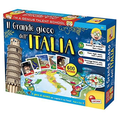 Liscianigiochi 51156 Il Grande Gioco Dell'Italia, Multicolore, ‎6 x 38.8 x 28.5 cm, 700 grammi