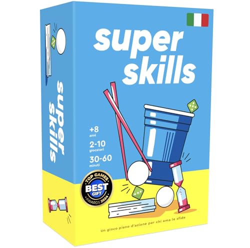 The World Game Super Skills Italiano - Gioco d'Azione - Competi con i tuoi Amici in 120 Diverse Sfide - Puro Divertimento per una Serata in Famiglia con Bambini, Adolescenti e Adulti
