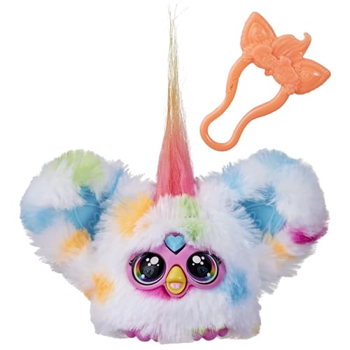 Furby Hasbro Furblets Loo-Lay Peluche Elettronico Collezionabile, Giocattolo di Peluche per Bambini e Bambine dai 6 Anni in Su con Clip Portachiavi