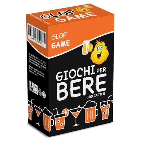 GLOP Game, Giochi da Tavolo Adulti di Carte per Bere, Regali Simpatici e Divertenti, Idee Regalo per Lei e Lui, per Natale, Amica, Amiche, Giochi Alcolici per Feste, Drinking Game