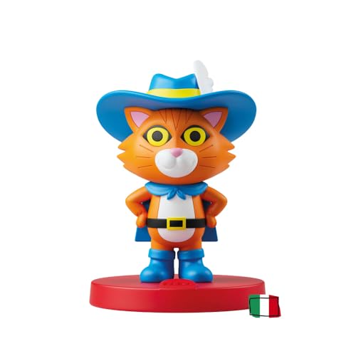 FABA Personaggio Sonoro Il Gatto con gli Stivali - Storie Sonore - Giocattolo, Contenuti Educativi, Versione Italiana, Bambini 4+ anni