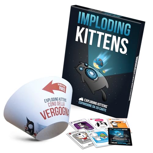 Exploding Kittens - Imploding Kittens - Espansione Gioco di Carte Exploding Kittens, Edizione in Italiano