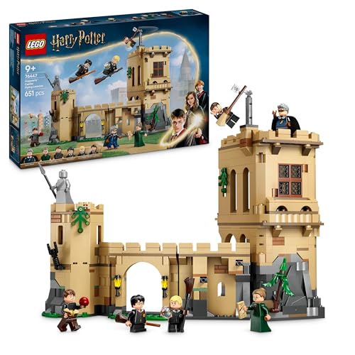 LEGO Harry Potter Castello di Hogwarts: Lezioni di Volo con 6 Minifigure da Collezione tra cui Draco Malfoy e la Professoressa McGonagall, Gioco di Ruolo per Bambini da 9 Anni dal Mondo Magico 76447