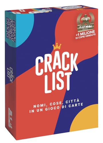 CRACK LIST – Gioco da Tavolo Divertente | Gioco di Carte Adulto e Famiglia ispirato a “Nomi, Cose, Città” | Party Game | 2-8 Giocatori | 10+ Anni | 30 Minuti | Idea Regalo Natale | Versione Italiana