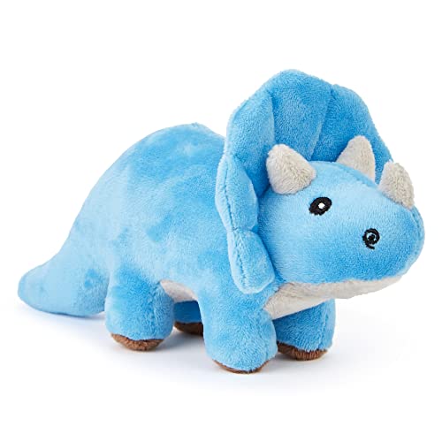 Giocattolo di peluche morbido e coccoloso per bambini - Compagno perfetto per bambini e neonati (12-15 cm) (Triceratopo)