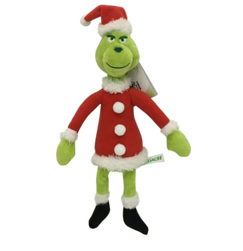 SENTOYA Peluche Grinch Natale Cani Bambola Cuscino Regalo per Bambini Ragazze Ragazzi (Natale Grinch)