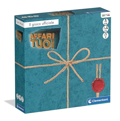 Clementoni - Affari Tuoi, Gioco da Tavolo Ufficiale dal Programma TV, con Pacchi e Offerte, per Bambini 8+ Anni e Adulti, 2-4 Giocatori, Made in Italy, Lingua Italiana, 16882