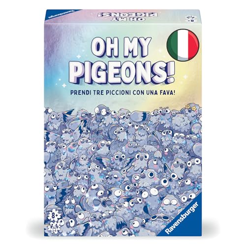 Ravensburger - Oh my Pigeons | Giochi da Tavolo Adulti | Giochi di Carte 2-5 Giocatori | Carte Da Gioco | Regalo Bambino 8 anni o Più | Versione Italiana