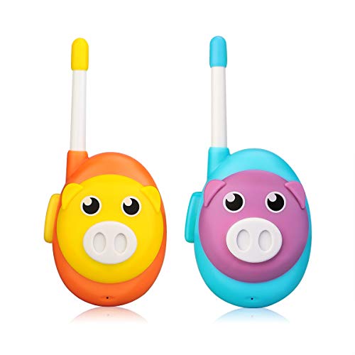 Retevis RB616 Walkie Talkie per Bambini, Giocattoli Facili da Usare in Stile Cartone Animato per Bambini e Bambine, Regalo Natale per 3-5 Anni al Coperto per Feste all'Aperto (1 Paio)