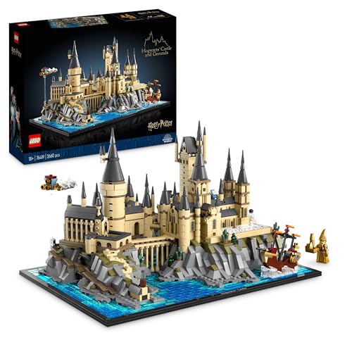 LEGO 76419 Harry Potter Castello e Parco di Hogwarts, Kit di Modellismo da Esposizione per Fan e Adulti, Set con Luoghi Iconici: Torre dell'Astronomia, Sala Grande, Camera dei Segreti e altro