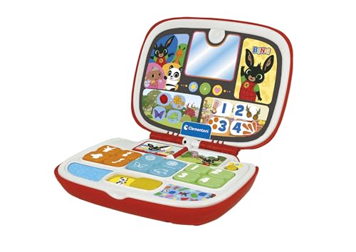 Baby Clementoni - Il Mio Primo Computer Bing, Gioco Educativo Computer Bambino 9-36 Mesi, Centro Attività Prima Infanzia, Insegna Lettere, Numeri, Note e Colori, Lingua Italiana, 17999