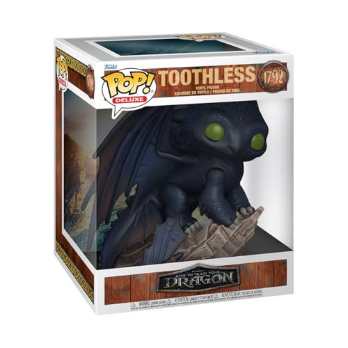 Funko Pop! Deluxe: How To Train Your Dragon Live Action - Toothless - Figura in Vinile da Collezione - Idea Regalo - Merchandising Ufficiale - Giocattoli per Bambini e Adulti - Movies Fans