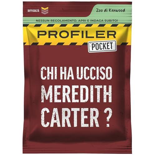 Platonia Games Profiler Pocket – Gioco di investigazione con carte – Chi ha ucciso Meredith Carter? Omicidio in uno zoo canadese – Tascabile, gioco da viaggio – 1-6 giocatori, 45 min