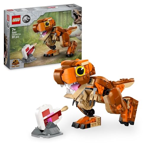LEGO Jurassic World Little Eatie: T. Rex, Dinosauro Giocattolo con Mascella Apribile, Testa, Coda, Braccia e Gambe Mobili, Gioco di Ruolo per Bambini e Bambine da 7 Anni, Regalo di Compleanno 76967