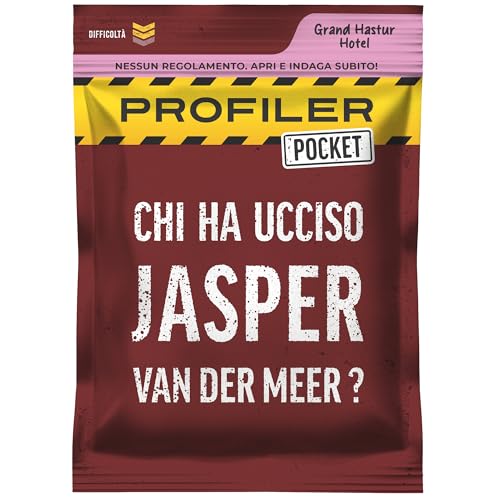 Platonia Games Profiler Pocket – Gioco di investigazione con carte – Chi ha ucciso Jasper Van Der Meer? Omicidio e scandalo politico – Tascabile, gioco da viaggio – 1-6 giocatori, 45 min