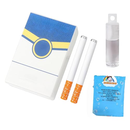 Rubu22a Sigaretta giocattolo per bolle di sapone, giocattolo antistress con funzione bolle di sapone, sigaretta con liquido, regalo di relax per compleanni, feste