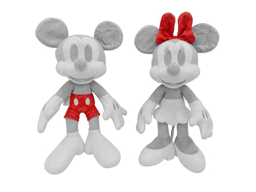 Simba - Disney Plush Collezionabile di Mickey and Minnie, 6315870125, edizione limitata D100, Dimensione 35 cm, con scatola da collezione certificato e numero di serie, Esclusiva Amazon