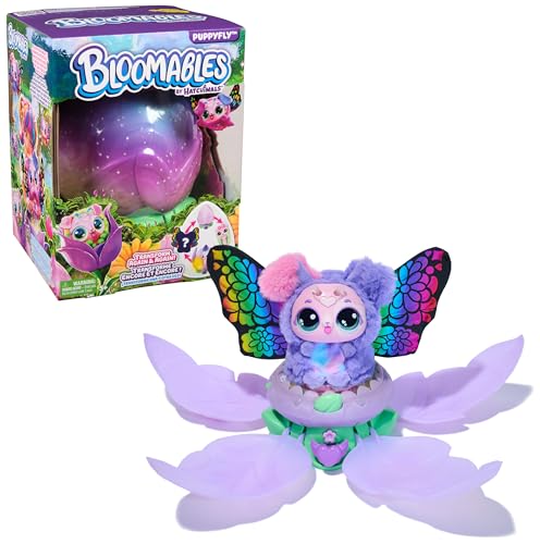 Bloomables by Hatchimals Puppyfly Surprise giocattolo interattivo e fiore con apparizione e trasformazione ripetibile oltre 100suoni e reazioni i modelli possono variare giocattoli per bambiniebambine