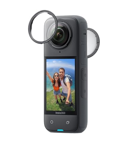 Insta360 X4-8K - Action Camera impermeabile a 360°, video grandangolare 4K, protezioni per lenti rimovibili, durata della batteria 135 min, editing AI, stabilizzazione, per sport, viaggi, attività