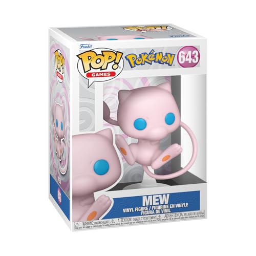 Funko POP! Games: Pokemon - Mew - Figura in Vinile da Collezione - Idea Regalo - Merchandising Ufficiale - Giocattoli per Bambini e Adulti - Video Games Fans - Figura da Collezione e da Esposizione