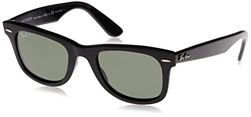 Ray-Ban Occhiali da sole originali Wayfarer, nero/verde, 50 mm, RB2140, verde, nero.