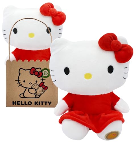 Joy Toy - Hello Kitty vestito rosso peluche eco 24 cm