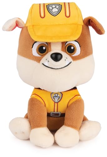 Paw Patrol Gund, peluche Rubble da 15cm, per bambini da 1 anno