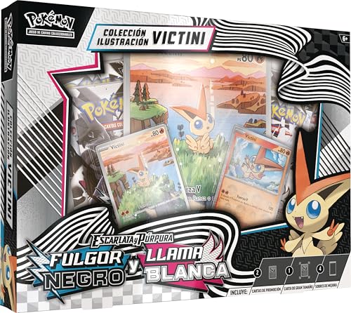 Bandai - Scatola Collezione Illustrazione Pokemon TCG Scarlet e Viola: Fulgor Nero e Fiamma Bianca - Colleziona e Gioca con Le Tue Carte preferite - PC10029