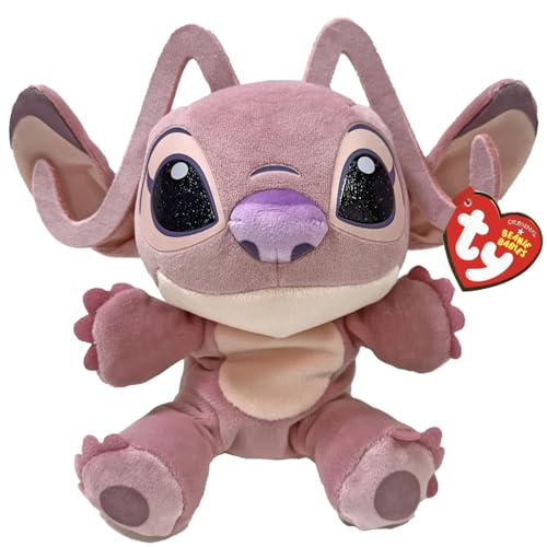 TY Floppy - Collezione Disney Lilo&Stitch, Angel, Morbido Peluche da Collezionare, Idea Regalo per Grandi e Piccini - 20 cm - T44011