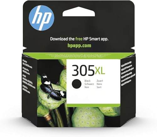 HP 305XL Nero, 3YM62AE, Cartuccia Originale da 240 Pagine, Alta Capacità, Compatibile con Stampanti DeskJet seri 2700, 4100, Envy serie 6020, 6030, 6420, e 6430