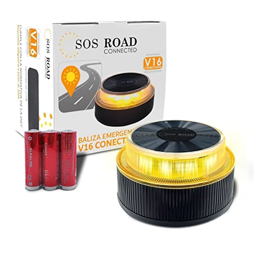 LUZ DE EMERGENCIA TRAFICO V16 CONECTADA A INTERNET SOS ROAD CONNECTED