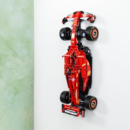 Supporto da Parete Brickify Compatibile con Lego F1 Technic Ferrari SF-24 42207 – Fabbricato nel Regno Unito – Auto Non Inclusa – Viti e Tasselli Inclusi