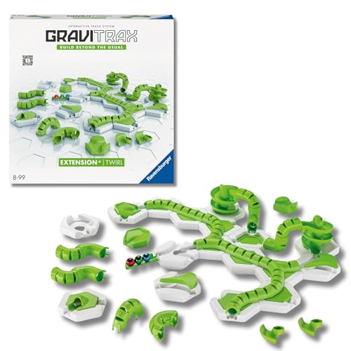 Ravensburger - Gravitrax Espansione Twirl | Pista Biglie Con 42 Pezzi | Rompicapo Bambini Con Le Biglie | Giochi Bambino 8 Anni Maschio | Giochi Per Bambini Compatibili Con Tutti I Gravitrax
