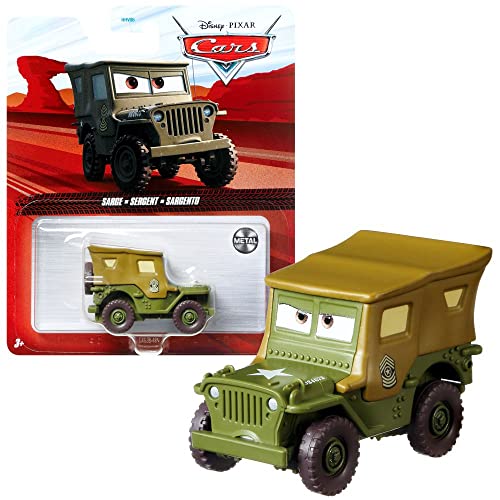 Mattel Selezione Veicoli Racing Style, Disney Cars, Cast 1:55 Veicoli Auto, DXV29N Cars 3 Single:Sarge (CDXV59)