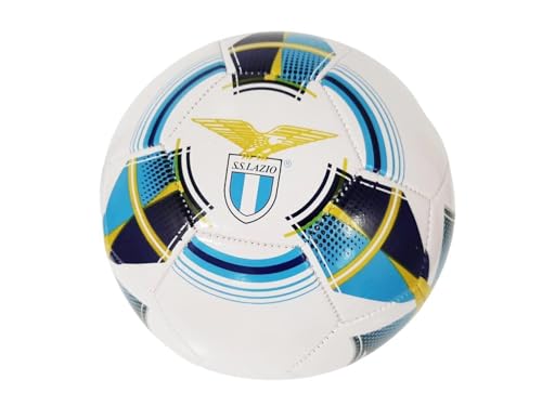 MONDO Toys - Pallone da Calcio Cucito S.S. LAZIO - Prodotto Ufficiale - misura 5-300 g - colore Bianco Celeste - 23059