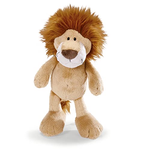 NICI 48390 Peluche da 25 cm per ragazze, ragazzi e neonati - soffice peluche a forma di leone per giocare, collezionare e coccolare - morbido peluche, beige
