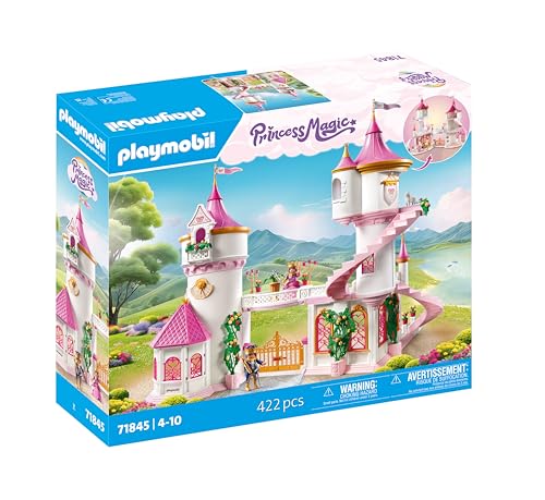 PLAYMOBIL | Princess Magic | Castello delle Principesse con coppia reale | Giocattolo della principessa | Set di gioco castello | Giocattolo da favola per bambini dai 4 anni in su | 71845