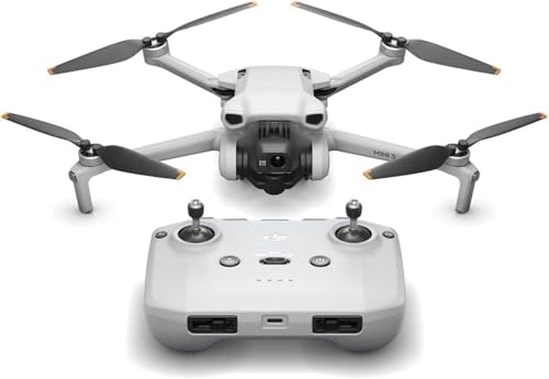 DJI Mini 3 – Mini drone con fotocamera leggero e pieghevole con video in 4K HDR, autonomia di 38 minuti, Riprese verticali native e funzioni intelligenti