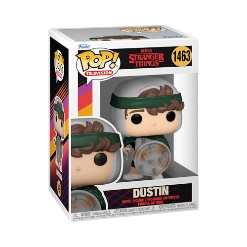 Funko Pop! TV: Stranger Things - Hunter Dustin Henderson With Shield​​ - Aka Senzadenti- Figura in Vinile da Collezione - Idea Regalo - Merchandising Ufficiale - TV Fans