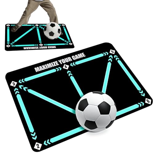 AFAIK Tappetino da allenamento per calcio, calcio, calcio, calcio, passo, antiscivolo, 60 x 90 cm