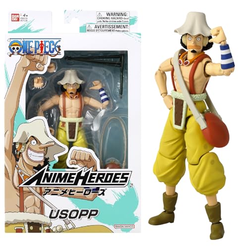 BANDAI - Anime Heroes - One Piece - Action figure Anime Heroes 17 cm - Usopp - 37005