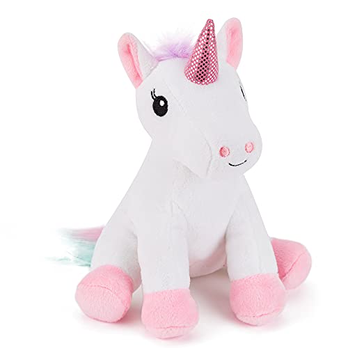 Zappi Co Giocattolo di peluche morbido e coccoloso per bambini - Compagno perfetto per bambini e neonati (12-15 cm) (Unicorno)